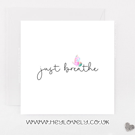 Just breathe card