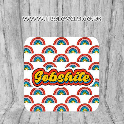 Sweary Mug Retro Rainbow Design