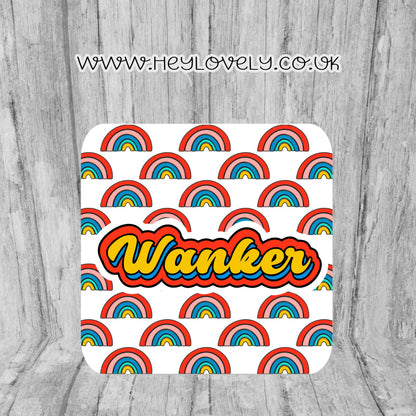 Sweary Mug Retro Rainbow Design