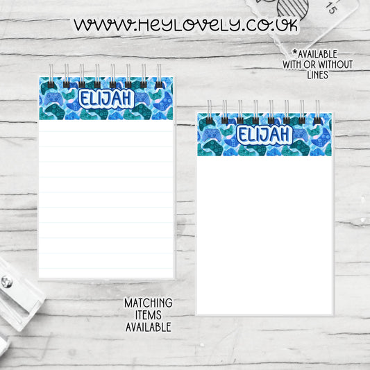 A6 or A5  Wire Bound Notepad * Set 17
