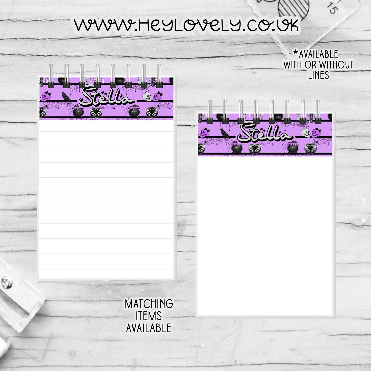 A6 or A5  Wire Bound Notepad * Set 18