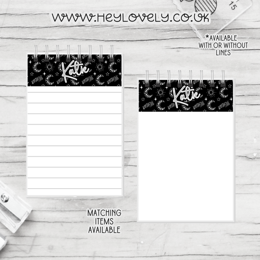 A6 or A5  Wire Bound Notepad * Set 19