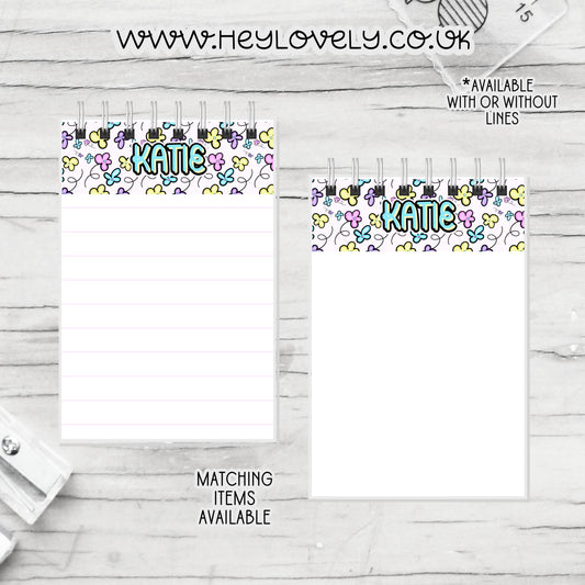 A6 or A5  Wire Bound Notepad * Set 20