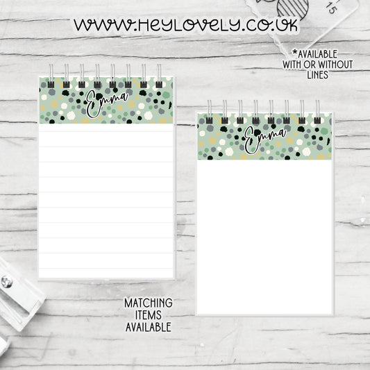 A6 or A5  Wire Bound Notepad * Set 21