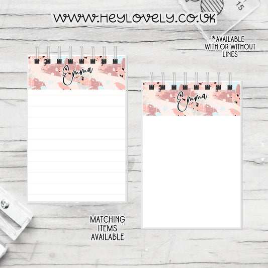 A6 or A5  Wire Bound Notepad* Set 23
