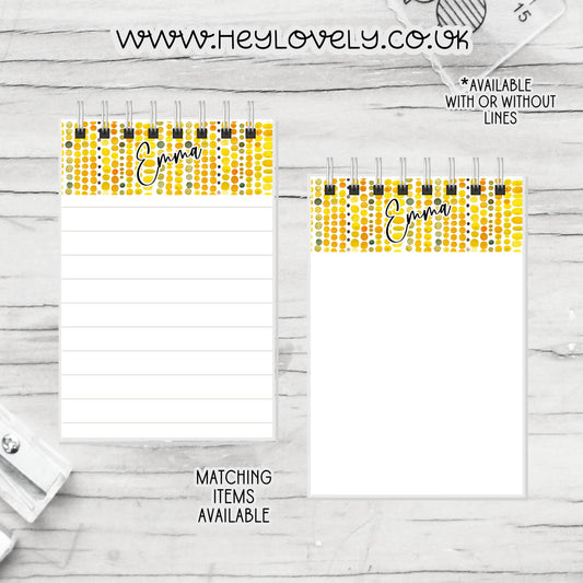 A6 or A5  Wire Bound Notepad * Set 24