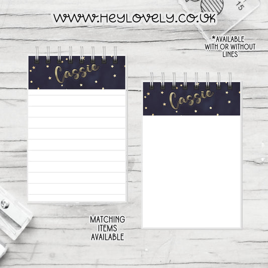 A6 or A5  Wire Bound Notepad * Set 26