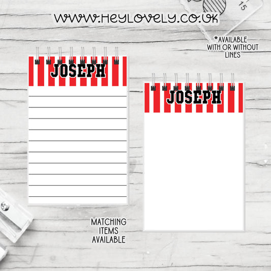A6 or A5 Wire Bound Notepad * Set 33