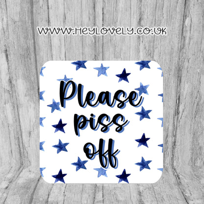 Sweary Mug Blue Stars