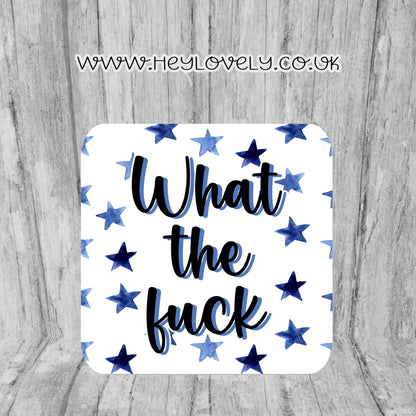 Sweary Mug Blue Stars