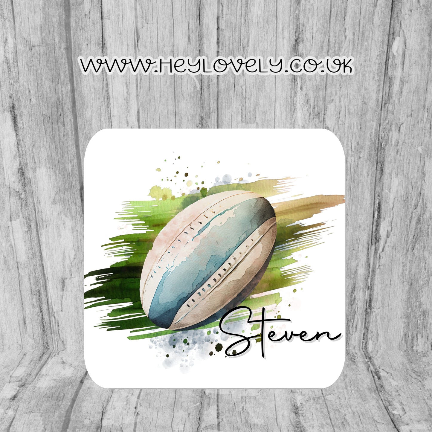 Watercolour Rugby