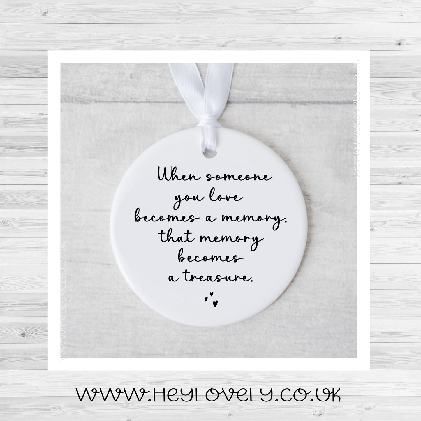 When someone you love becomes a memory...